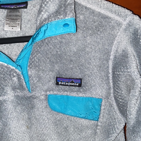 Patagonia Re-Tool Snap-T Soft Fleece Pullover Quarter Snap Pocket Sweater Jacket - Picture 3 of 11